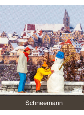 Preiser 99603 / Een sneeuwman maken (3 figuren)