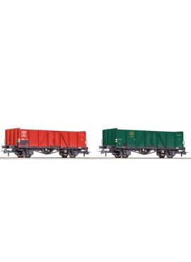 R76102 set met 2 open geoderenwagens van de NMBS
