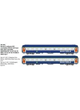 REE VB-481 / 2 UIC rijtuigen 