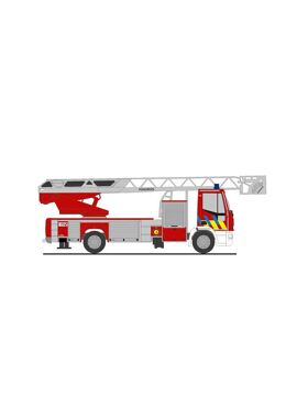 Rietze 68589 / Iveco Magirus ladderwagen v/d brandweer Turnhout (1/87)