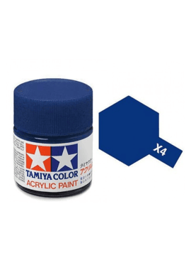 TAMIYA 81504 / Acryl MINI X4 Blauw  10ml Blinkend