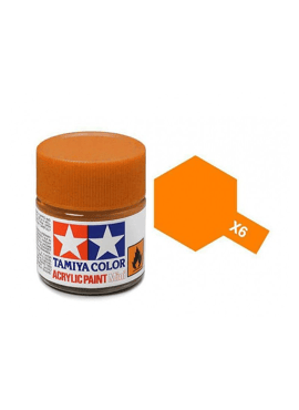 TAMIYA 81506 / Acryl MINI X6 Oranje 10ml Blinkend