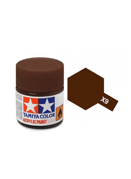 TAMIYA 81509 / Acryl MINI X9 Bruin  10ml Blinkend