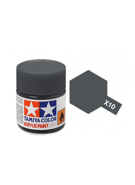 TAMIYA 81510 / Acryl MINI X10 Gun metal 10ml Blinkend