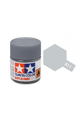 TAMIYA 81511 / Acryl MINI X11 Chrome silver 10ml Blinkend