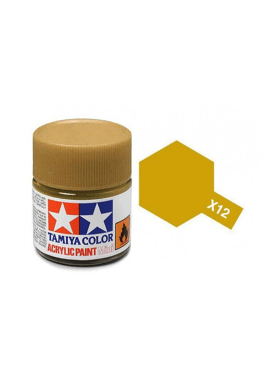 TAMIYA 81512 / Acryl MINI X12 Gold Leaf 10ml Blinkend