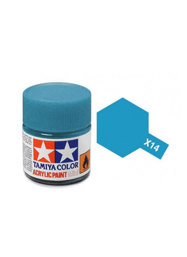 TAMIYA 81514 / Acryl MINI X14 Sky Blue 10ml Blinkend