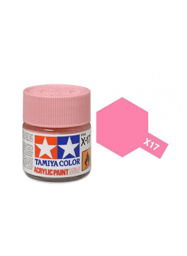 TAMIYA 81517 / Acryl MINI X17 Pink / Roos 10ml Blinkend