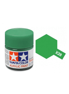 TAMIYA 81528 / Acryl MINI X28 Lichtgroen 10ml Blinkend