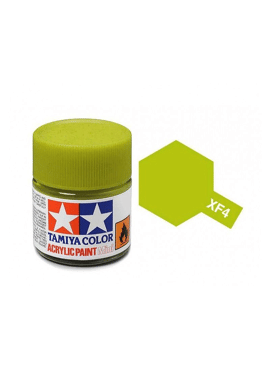 TAMIYA 81704 / Acryl MINI XF4 Geel-groen 10 ml Mat