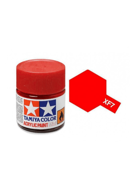 TAMIYA 81707 / Acryl MINI XF7 Rood  10 ml Mat
