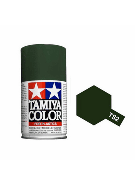 TAMIYA 85002 / Acryl TS2 VERT FONCE MAT       Spuitbus 100ml