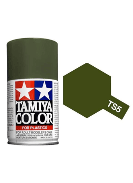 TAMIYA 85005 / Acryl TS5 VERT OLIVE MAT       Spuitbus 100ml