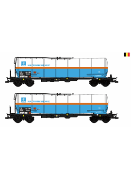 Van Biervliet 81099 / 2 NMBS ketelwagens SOLVAY NatronChemie