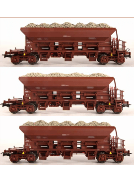 Van Biervliet 87012 / 3 NMBS Tremie-balastwagens