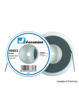 Viessmann 68603 / draad 0,14mm² 25m zwart