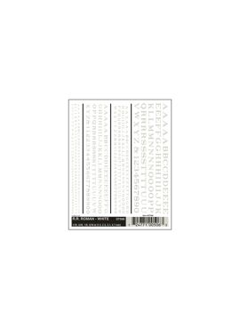 Woodland DT506 / R.R.Roman cijfers en letters (wit)