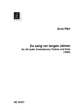 Es sang vor langen Jahren