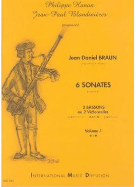 J-D BRAUN  6 SONATES VOL 1 