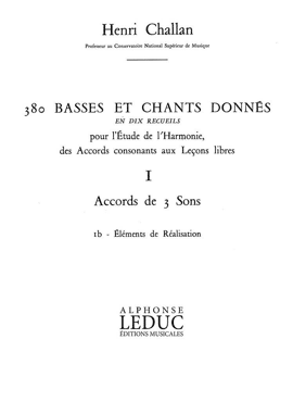 380 Basses et Chants Donnés Vol. 1B