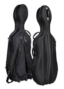 Leonardo cello case 4/4 met wielen zwart