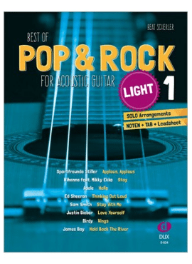 Best of Pop & Rock for Acoustic Guitar light 1