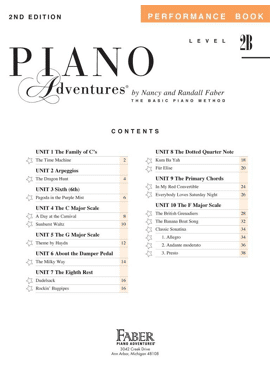 Piano Adventures Performance Book Level 2B