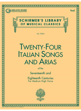 24 ITALIAN SONGS & ARIAS - MEDIUM HIGH VOICE