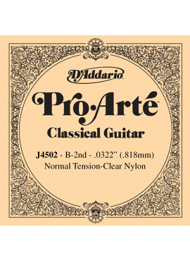 D'Addario J4502 Pro-Arte Nylon Classical Guitar Single String Normal Tension Second String