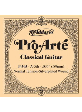 D'Addario J4505 Pro-Arte Nylon Classical Guitar Single String Normal Tension Fifth String