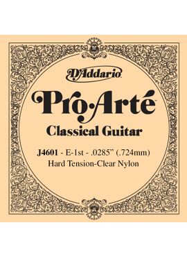 D'Addario J4601 Pro-Arte Nylon Classical Guitar Single String Hard Tension First String