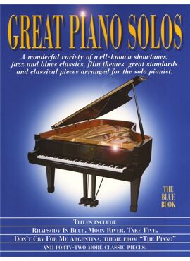 GREAT PIANO SOLOS - THE BLUE BOOK