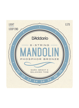 D'Addario EJ73 Mandolin Strings Phosphor Bronze Light 10-38