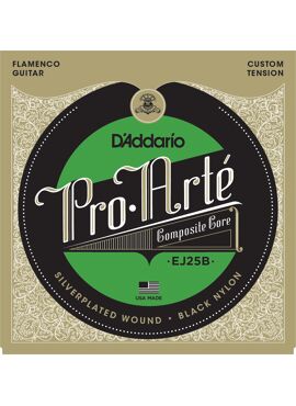 D'Addario EJ25B Pro-Arte Black Nylon Composite Flamenco Guitar Strings set