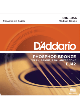 D'Addario EJ42 Resophonic Guitar Strings 16-56 set