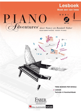 PIANO ADVENTURES: LESBOEK DEEL 4 met CD