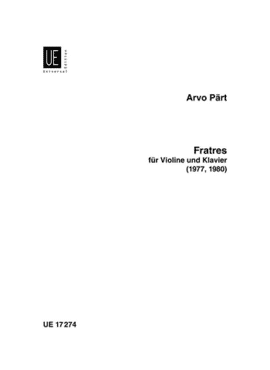 Arvo Pärt - Fratres (for violin and piano)