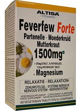 Feverfew Forte Moederkruid 1500 mg + Mg 60cps