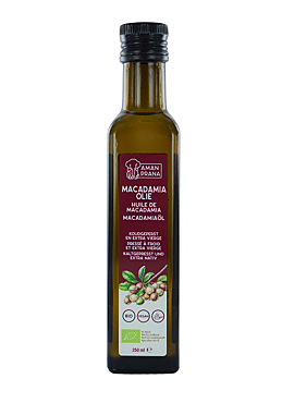 Amanprana Macadamia Olie (koudgeperst & extra vierge ) bio 250ml