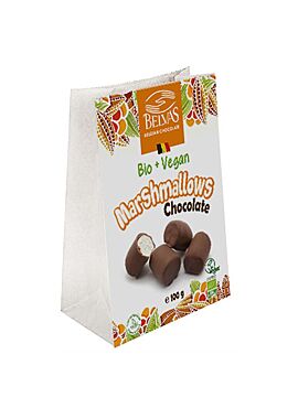 Belvas Marshmallows chocolade vegan bio 100g