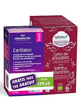 Mannavital Cartilaton + Ladrôme infusie spieren en gewrichten gratis
