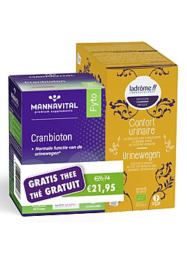 Mannavital Cranbioton + Ladrôme infusie urinewegen gratis