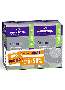Mannavital Curcuma Platinum DUOpack 2*60 cps 2de -50%