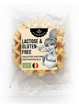 Generous glutenvrije & lactosevrije wafels natuur bio 60g