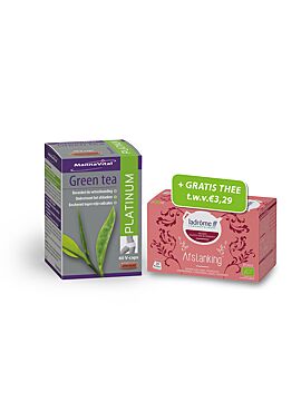 Green Tea Platinum 60vcps  nu met gratis bio infusie Afslanking 20b