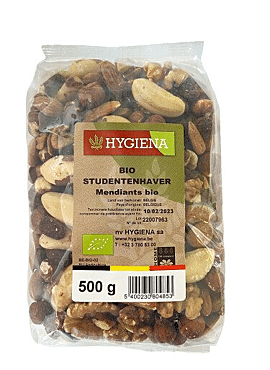 Hygiena studentenhaver biologisch 500g