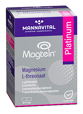 Mannavital  Magtein Magnesium L-threonaat Platinum 90 V-caps