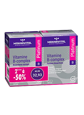Vitamine B-complex 60 V-caps DUO (2de aan - 50%)