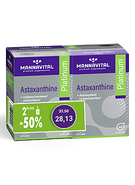 Mannavital Astaxanthine Platinum 2e aan -50%
