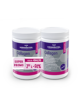Mannavital Collagen platinum 306g PROMO DUO 2e aan 50%